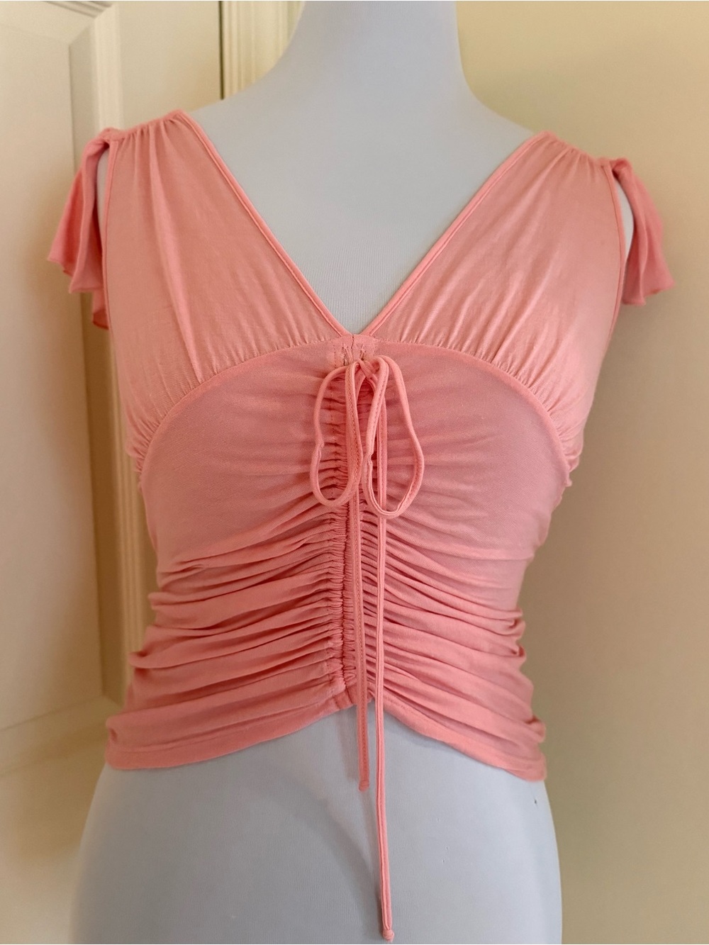 BLUMARINE DRESSY TOP PEACH COLOR IT42/6US